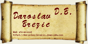 Daroslav Brezić vizit kartica